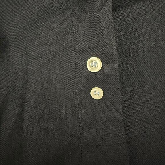 St. Croix Men's Dress Shirt Button Up Black Split Collar - Picture 6 of 6